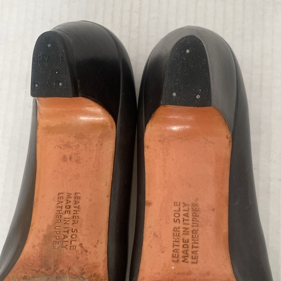 Salvatore Ferragamo Made in Italy Dark Brown low heel leather shoes Size 7.5 AA - Picture 6 of 16